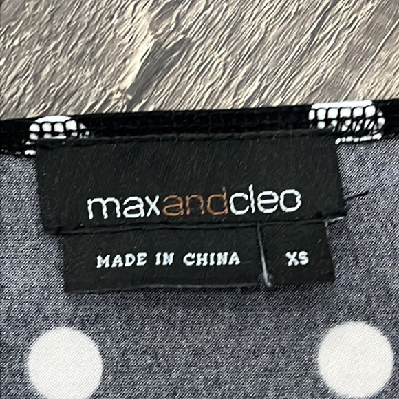 Max and Cleo Polka Dot Babydoll A-line Dress Sz XS Classic Y2K Retro Pin up - Picture 7 of 9